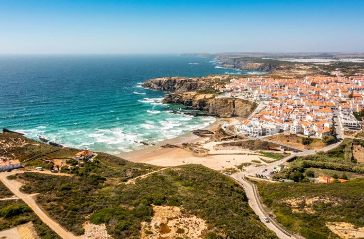Beach Zambujeira do Mar, Portugal, Portugal